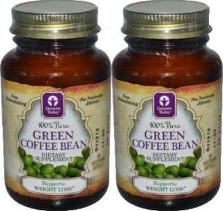 Genesis Today 100% Pure Green Coffee Bean Extract 400mg   120 capsules