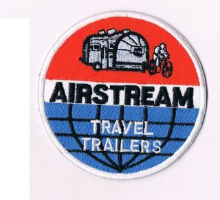Airstream embroidered patch applique travel trailer camper Bike