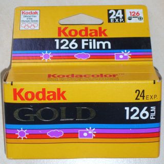 KODAK 126 FILM GOLD 24 EXP NEW film EXP 1998 OUT OF DATE EXPIRED LOMO 