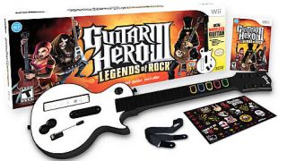 Guitar Hero III Legends of Rock (Wii, 2007) With Guitar And Guitar 