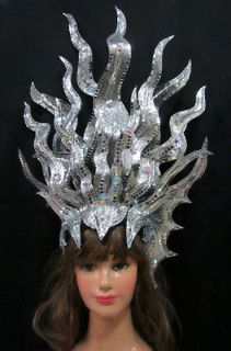   H096 Drag Cabaret Showgirl Pegeant Dance Fire Sun Goddess Headdress