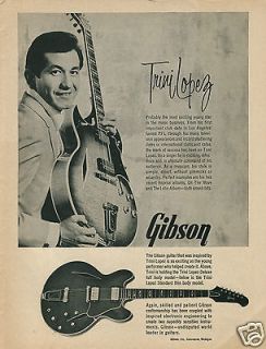 1965 GIBSON Guitars Trini Lopez Photo Standard & Deluxe Models 