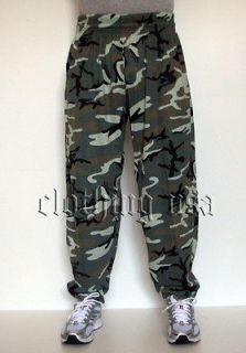   Camo Print Workout Baggy Gym Pants S, M, L, XL MADE IN USA