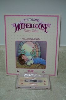 Talking Mother Goose Fairy Tales Sleeping Beauty Book & Tape Cassette 
