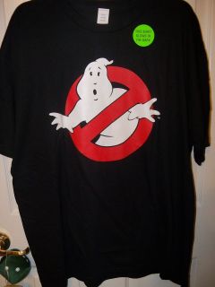 Ghost Busters Black Glow In Dark Short Sleeve Shirt Mens Size XL NWT