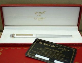   Bollpoint Pen VENDOME in BOX Silver with Black Ink Trinity Ring