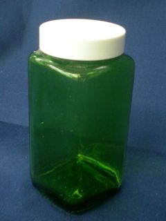Vintage Emerald Green Duraglas Glass 6 oz. Spice Jar