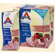 Atkins Advantage RTD Strawberry Shake   4 x 11 fl. oz. Cans
