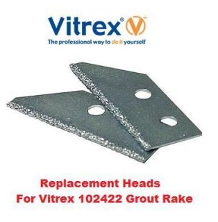 Vitrex 102424 Tile Grout Remover Heads Fits 102422 Rake