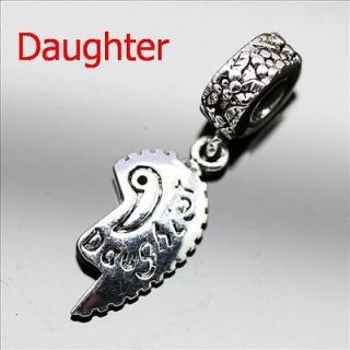 Newly listed Daughter Pendant Sterling Silver European Charm Bead for 