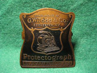 Todd Rochester New York Protectograph (check writer) brass 