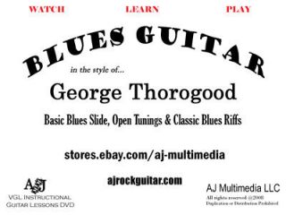 Custom Guitar Lessons, Blues Slide, Thorogood Style