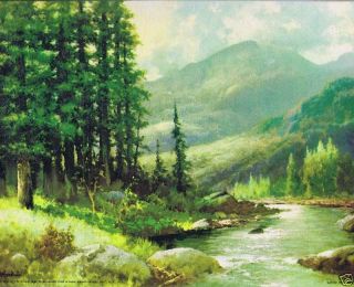 Mountain Stream   Robert Wood Canvas Style Lithograph
