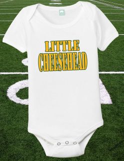 Green Bay Packer Onesie Little Cheesehead Onesie Baby Packers Shirt 