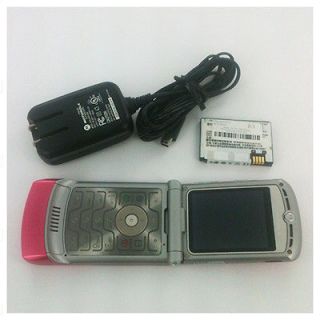   Motorola RAZR V3 No Contract Quad Band GSM Camera Used Pink Cell Phone