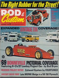 Rod & Custom, 11/69, 56 Corvette test,Phaze II project