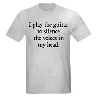 SILENCE VOICES PLAY GUITAR ELECTRIC BASS ACOUSTIC FUNNY BAND TEACHER T 