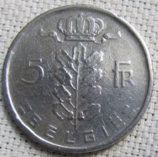 BELGIUM 1949   5 FRANCS (BELGIE) COIN