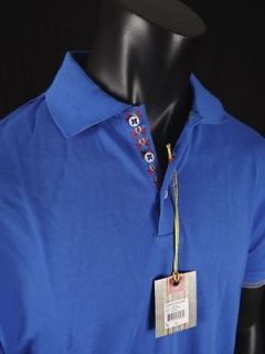NWT Mens Robert Graham JACKS POLO Sport Shirt in ROYAL BLUE