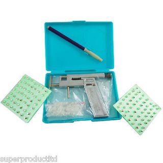   studs! Professional Ear Nose Navel Body PIERCING GUN Tool Kit set CASE