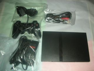   PlayStation 2 Slim Console (NTSC   SCPH 75001CB) With accessories