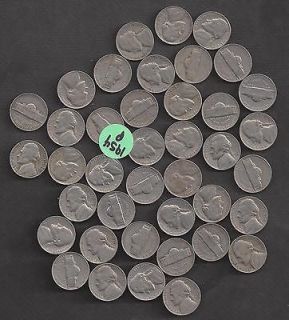 1954 P JEFFERSON NICKEL ROLL (FULL ROLL OF 40 COINS) WITH FREE 