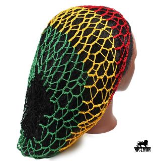 Rasta Hair Slouchy Net Hat Reggae Marley Jamaica Rastafari Dreadlocks 