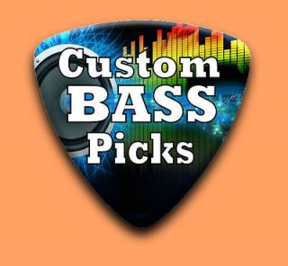 100 X Personalized Custom Guitar Bass Picks Printed both sides