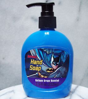 WB Bat Man Hand Soap Pump Gotham Grape Scented 8 oz. For Boys or Girls