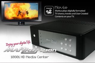ZIO Markus 300 3.5 1TB Hard Drive Media Player 1080i USB 2.0,TV out,5 