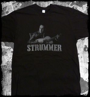 Joe Strummer   Acoustic Guitar photo t shirt   Official   FAST SHIP