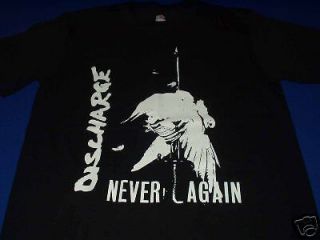 DISCHARGE #2 T shirt NEVER AGAIN UK HARDCORE PUNK CRUST