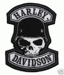 HARLEY DAVIDSON SPIKE SKULL PATCH (XXL) 10 INCH PATCH