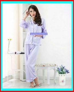   PCS Women Silk Satin Pajamas Pajama Sleepwear U.S S,M,L 6,8,10,12
