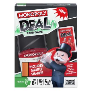 MONOPOLY DEAL CARD GAME WITH SHUFFLE SHAKER  NEW / SEALED