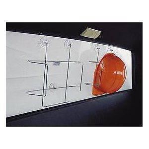 Safety Hard Hat Cap Helmet Window Mount Rack Kit with Suction Cup NEW