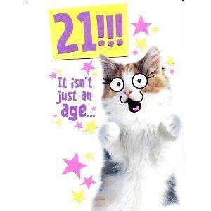 21 Isnt Just An Age Humorous Greeting Card Glitter Effect Humor Joke 
