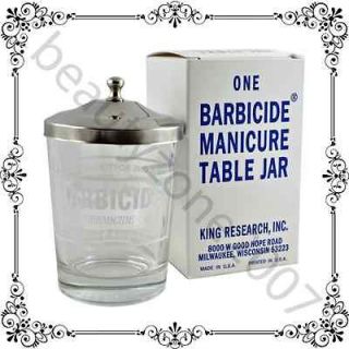 Barbicide Manicure Table Jar King Research Disinfecting JAR Tool 