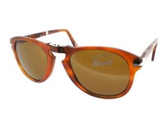 Authentic New PERSOL 714 Folding Sunglasses 96/33 52 Brown