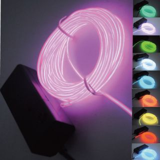   5M 10colors EL Wire Neon Light Rope F Party Car Decorati+BATTERY PACK