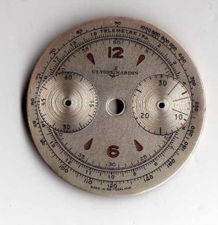 Ulysse Nardin Valjoux 23 Chronograph watch dial