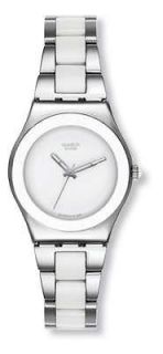 Swatch Womens Irony YLS141G Silver Two tone Stainless Stee​l Swiss 