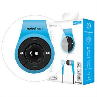   BLUE CLIP ON BLUETOOTH WIRELESS HEADSET FOR ALL PHONES IPOD NEW
