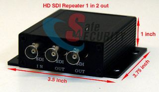   HD SDI Repeater 1 In 2 Out Via RG59 Cable Extended Over 150 Meter More