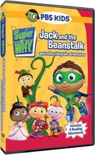 SUPER WHY JACK AND BEANSTALK STORY BOOK ADVENTURES Sealed New DVD