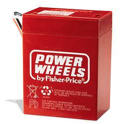 Power Wheels 6 volt RED BATTERY 00801 0712 TWO (2X) PIECES
