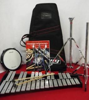 Ludwig 30 Key Xylophone With Stand  Practice Pad  Case and MORE
