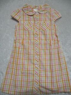 Gymboree Sunflower Fields Gingham 50s Style Dress, 4