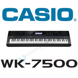Casio WK 7500 76 Key Portable Keyboard with AC Adpator FREE NEXT DAY 