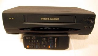Philips Magnavox VRZ220AT21 4 Head VCR VHS Player Recorder HQ W 